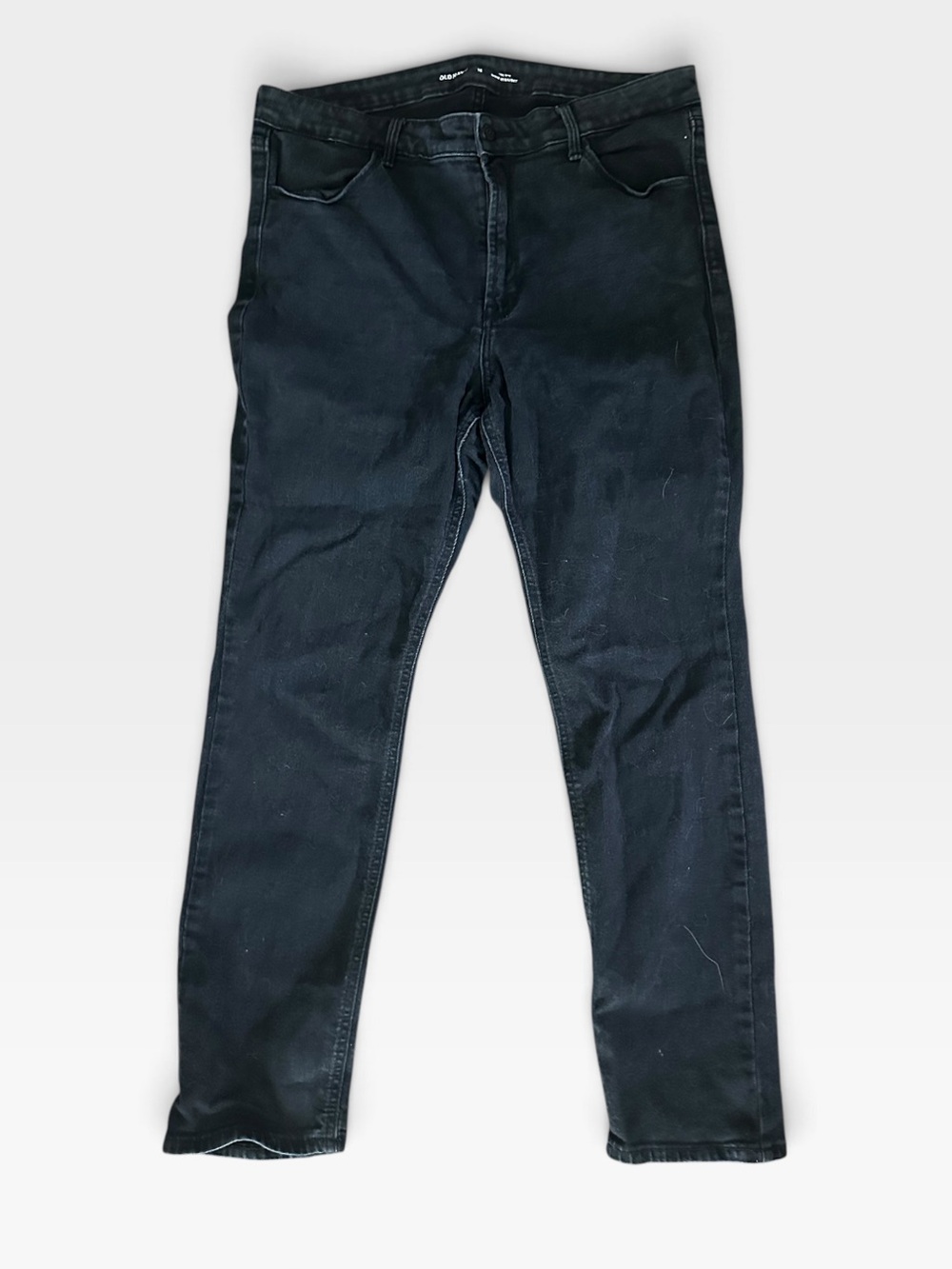 Old Navy High Rise Wow Straight Black Slim Fit Jeans